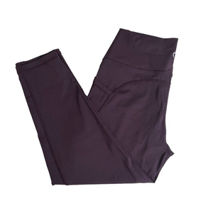 Zyia Active Womens High Waisted Purple Brilliant‎ Cropped Leggings Size 12